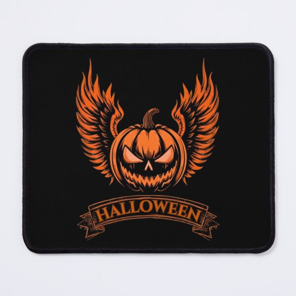 Item preview, Winged Pumpkin Halloween Badge Emblem designed and sold by alvablakefg.
