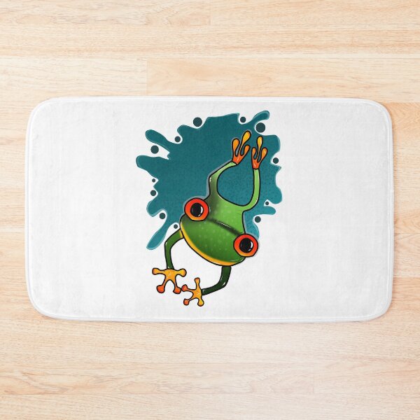 Item preview, Cute Colorful Frog – Tropical Jungle Wildlife Illustration designed and sold by ForcePrint.