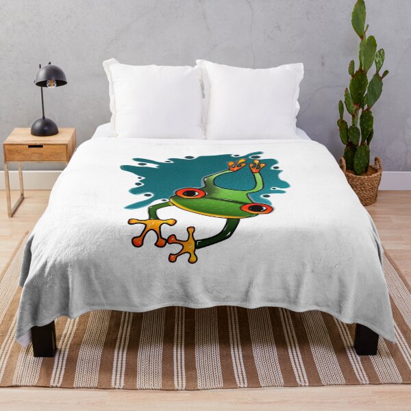 Item preview, Cute Colorful Frog – Tropical Jungle Wildlife Illustration designed and sold by ForcePrint.