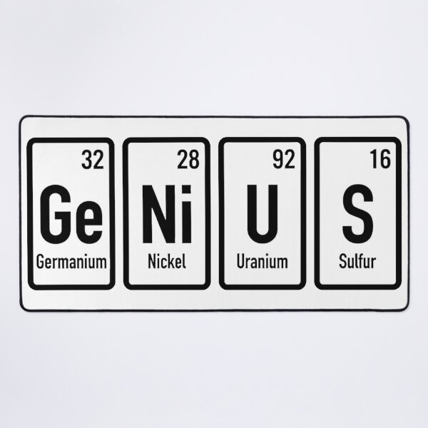 Item preview, GENIUS - Smart Chemistry [Ge][Ni][U][S] designed and sold by conamor-bymel.