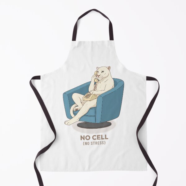 Item preview, White Panther Landline Phone Cozy Vintage Aesthetic designed and sold by COZY VINTAGE animal.