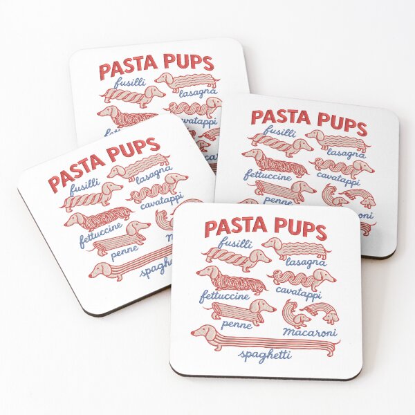 Item preview, Pasta Pups - Dachshund - Fusilli - Lasagna - Fettuccine - Cavatappi - Penne - Macaroni - Spaghetti designed and sold by aleggsaurus.