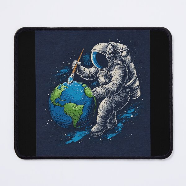 Item preview, Astronaut Painting Earth – Space Painting and Cosmic Art designed and sold by D-Oles-Mercher.
