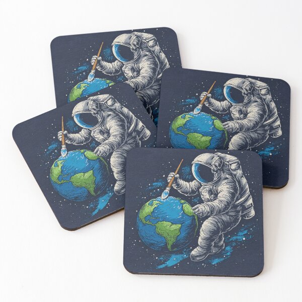 Item preview, Astronaut Painting Earth – Space Painting and Cosmic Art designed and sold by D-Oles-Mercher.
