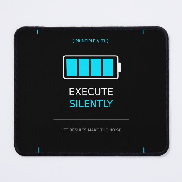 Item preview, Execute Silently Let Results Make The Noise | Minimalist Tech Design designed and sold by Corpoheroes.