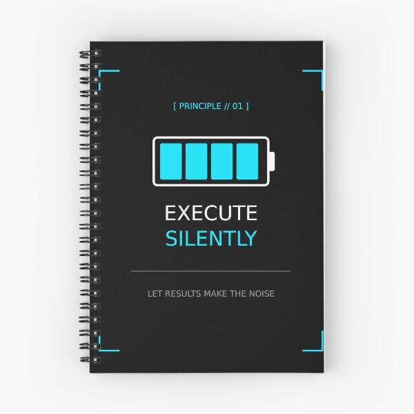 Item preview, Execute Silently Let Results Make The Noise | Minimalist Tech Design designed and sold by Corpoheroes.