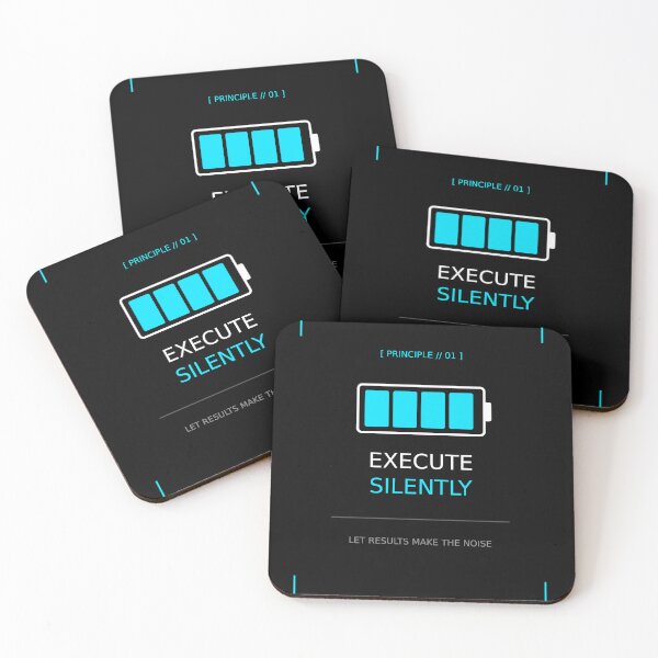Item preview, Execute Silently Let Results Make The Noise | Minimalist Tech Design designed and sold by Corpoheroes.