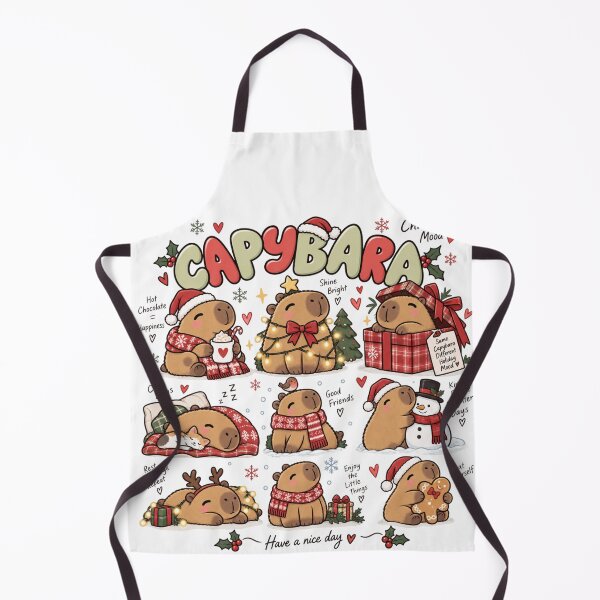 Item preview, Cute Christmas Capybara Holiday Mood designed and sold by Wild Ink Studio by Barbara.