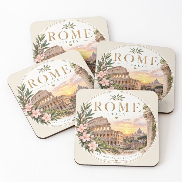 Item preview, Rome Italy Elegant Colosseum Travel Art designed and sold by GusiaTreasures.