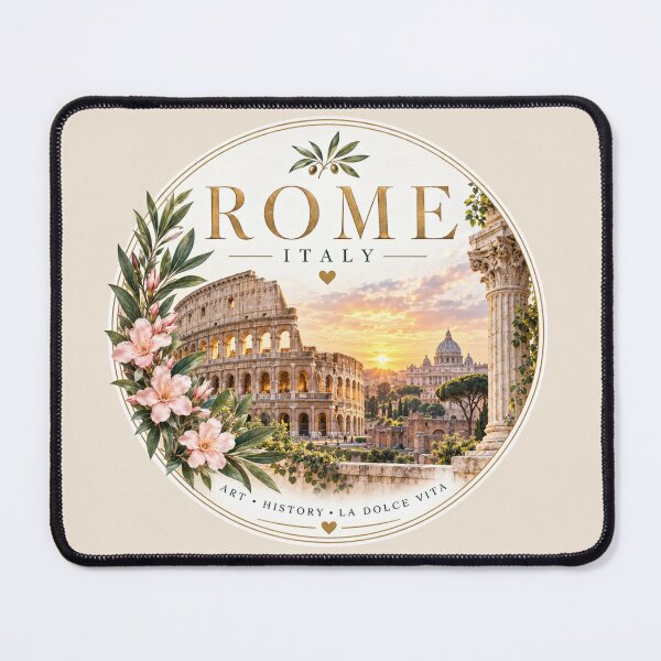 Item preview, Rome Italy Elegant Colosseum Travel Art designed and sold by GusiaTreasures.