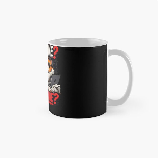 Item preview, Deadline What Deadline Funny Cool Cat | Corporate & Procrastination Meme designed and sold by Corpoheroes.
