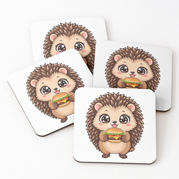 Item preview, Cute Kawaii Hedgehog With Burger designed and sold by Eternalski.