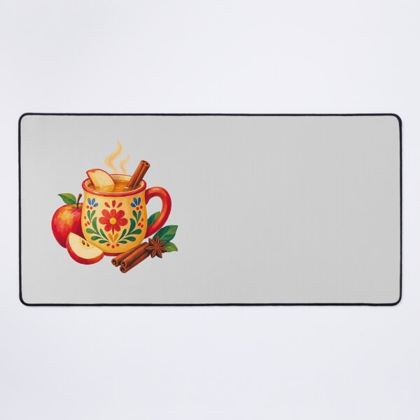 Item preview, Floral Apple Cinnamon Tea Mug Illustration designed and sold by hattie's.