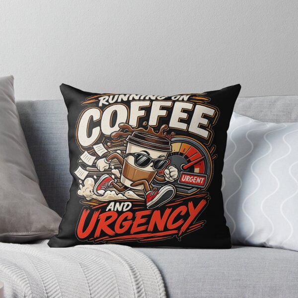 Item preview, Running On Coffee And Urgency | Funny Office & Coffee Addict Design designed and sold by Corpoheroes.