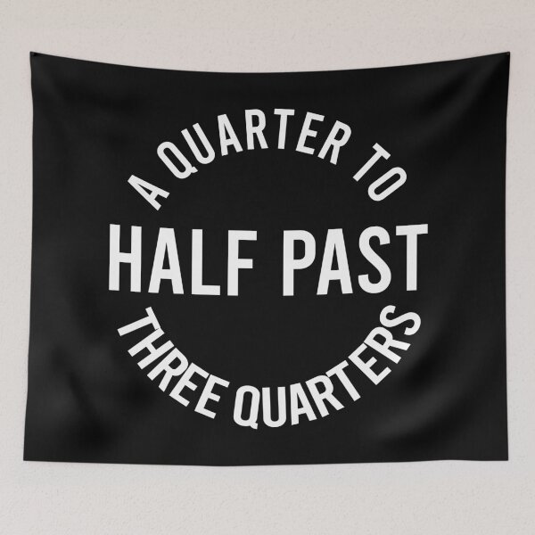 Item preview, A QUARTER TO HALF PAST THREE QUARTERS, Unique designed and sold by villacreativa.
