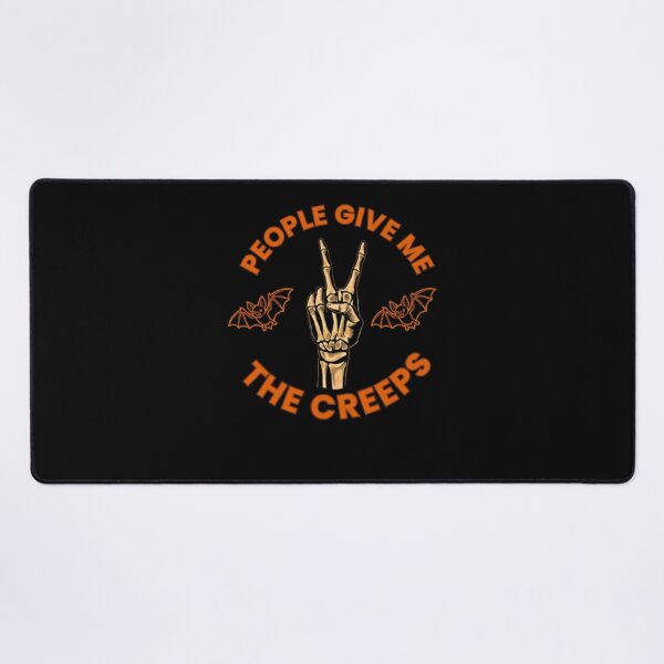 Item preview, People Give Me The Creeps Skeleton Peace Sign designed and sold by alvablakefg.