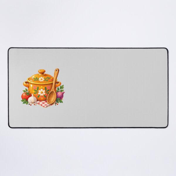 Item preview, Floral Orange Dutch Oven with Wooden Spoon designed and sold by hattie's.