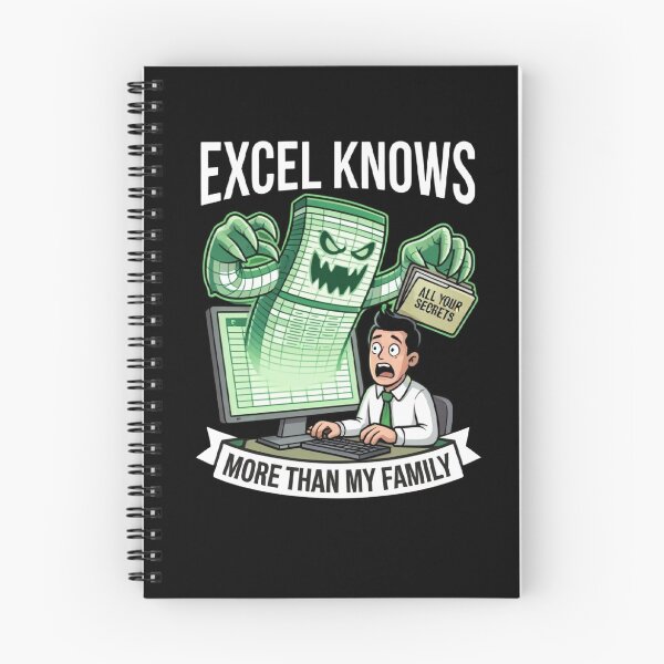 Item preview, Excel Knows More Than My Family | Funny Accountant & Analyst Meme designed and sold by Corpoheroes.