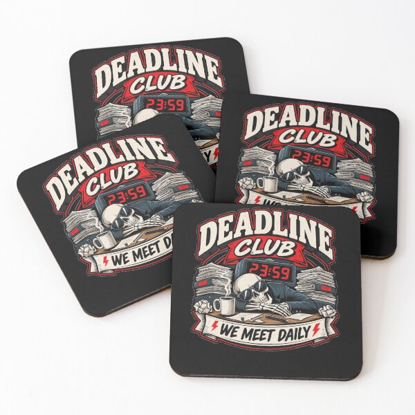 Item preview, Deadline Club We Meet Daily | Funny Procrastination & Office Humor designed and sold by Corpoheroes.