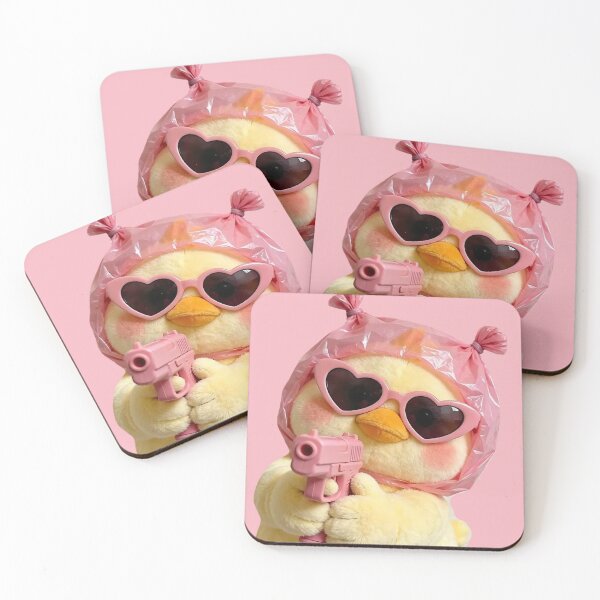 Item preview, Pink Duck with a Criminal Attitude designed and sold by NF Designs Studio DTF.