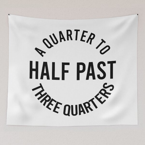 Item preview, A QUARTER TO HALF PAST THREE QUARTERS, Unique designed and sold by villacreativa.
