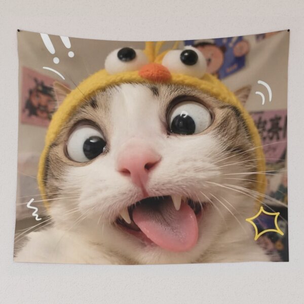 Item preview, Cat in a Chick Costume Surprised designed and sold by NF Designs Studio DTF.