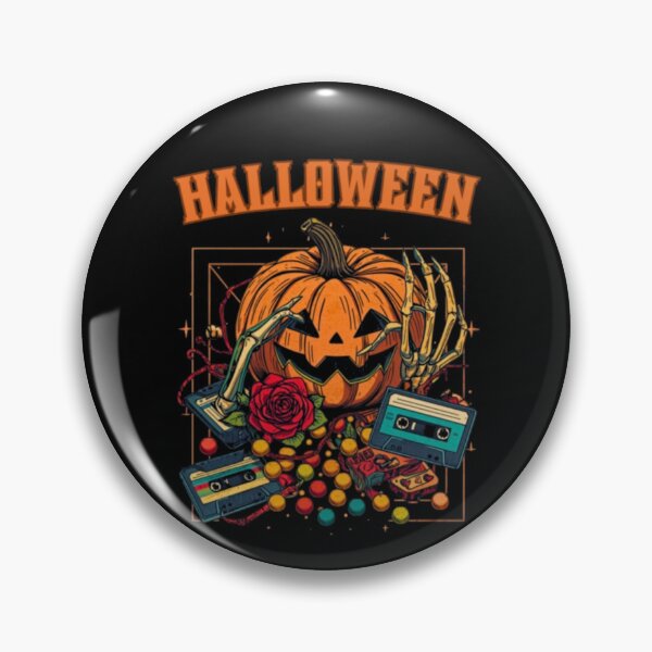 Item preview, Retro Halloween Pumpkin Cassette Tapes designed and sold by alvablakefg.