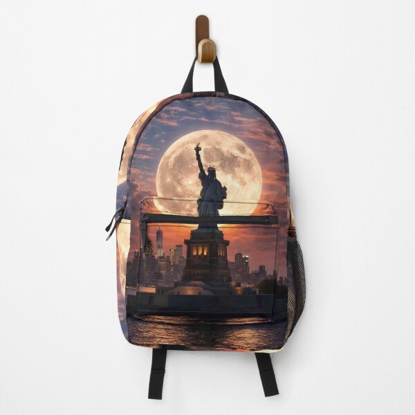 Item preview, Statue of Liberty Under the Full Moon designed and sold by NF Designs Studio DTF.