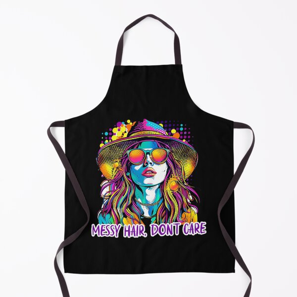 Item preview, "1960s Psychedelic 'Messy Hair Don't Care' Hippie Girl"  designed and sold by DEC02.