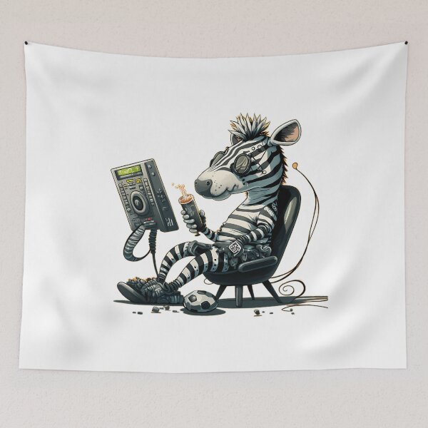 Item preview, Zebra Gamer - Funny Zebra Gamer designed and sold by MySweatees.