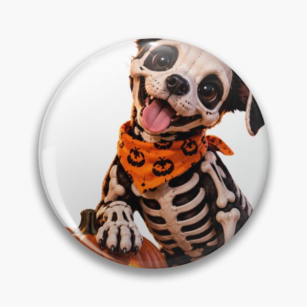 Item preview, Cute Skeleton Dog Halloween Spooky Pumpkin Design designed and sold by RAYOUS.
