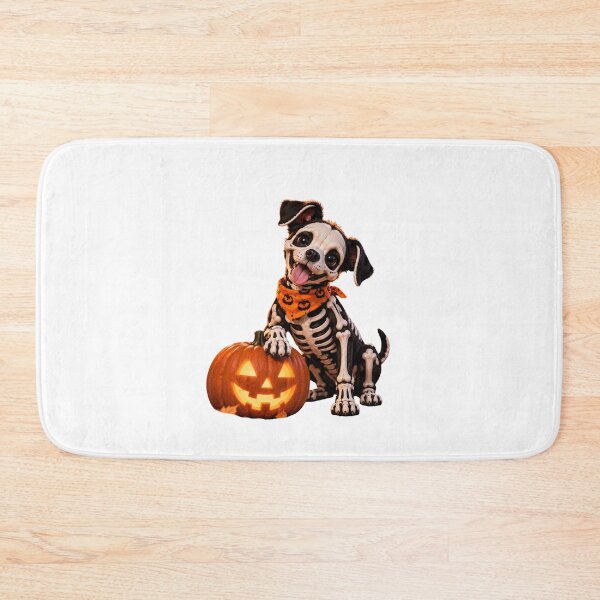 Item preview, Cute Skeleton Dog Halloween Spooky Pumpkin Design designed and sold by RAYOUS.