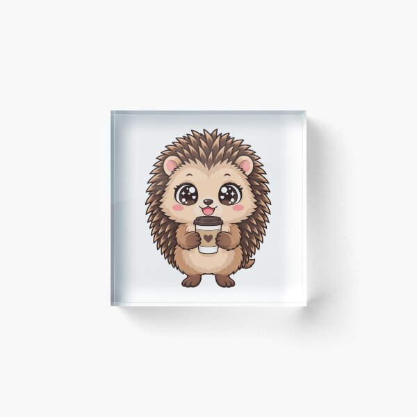 Item preview, Cute Kawaii Hedgehog With Coffee designed and sold by Eternalski.