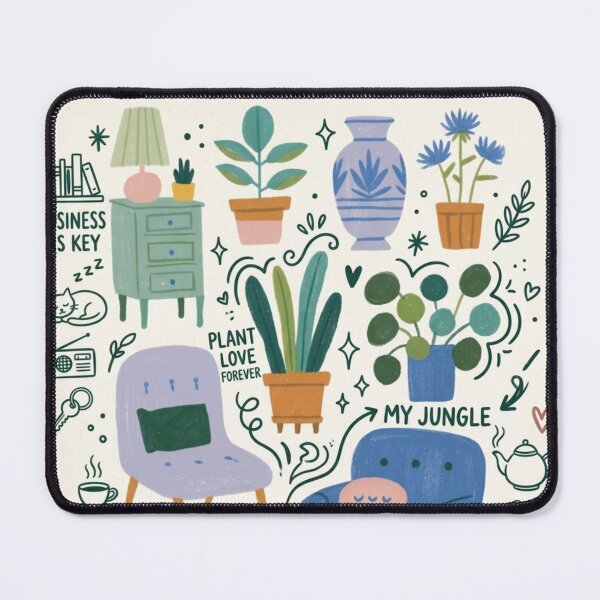 Item preview, Reading Room Ruckus: It’s a Jungle (and a Pilea) in Here! designed and sold by Print Fiction.