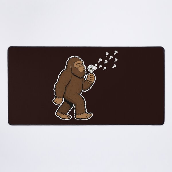 Item preview, Bigfoot Blowing Dandelion Cute Cartoon Sasquatch designed and sold by Lina Caro.