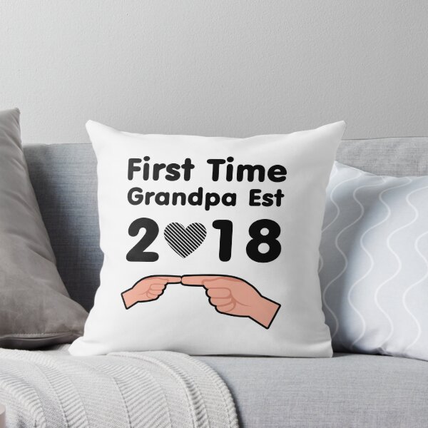 Item preview, First Time Grandpa Est 2018 designed and sold by miracletee.