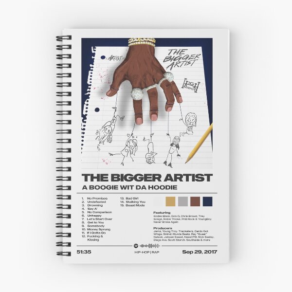 Item preview, The Bigger Artist by A Boogie Wit da Hoodie Album Poster designed and sold by FourthWall Prints.