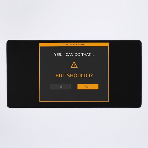Item preview, Yes I Can Do That But Should I | Funny Tech Error Pop Up designed and sold by Corpoheroes.