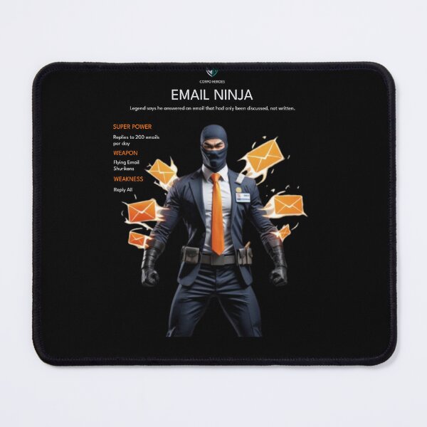 Item preview, Email Ninja – Corporate Superhero | Corpo Heroes designed and sold by Corpoheroes.