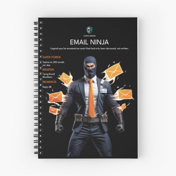 Item preview, Email Ninja – Corporate Superhero | Corpo Heroes designed and sold by Corpoheroes.