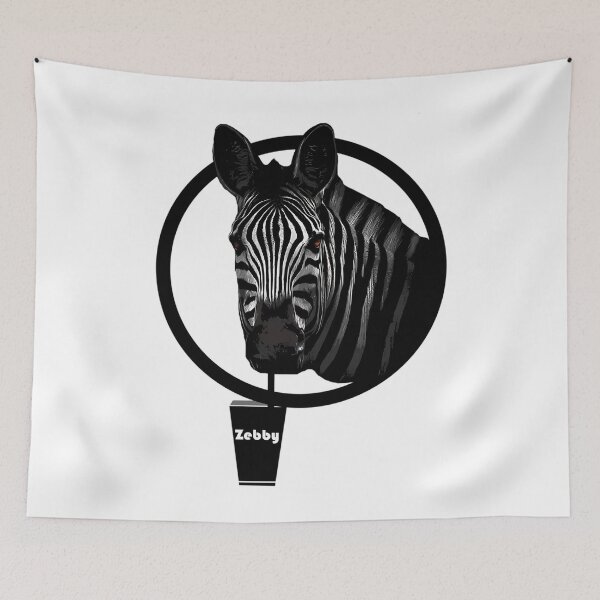 Item preview, Zebra Drinking designed and sold by MySweatees.