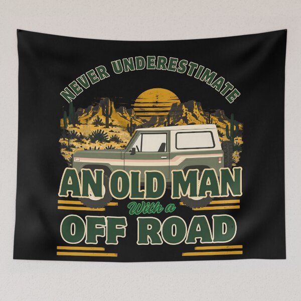 Item preview, Never Underestimate An Old Man With An Off Road Retro Vintage Gifts designed and sold by LeSoniPapaPrint.