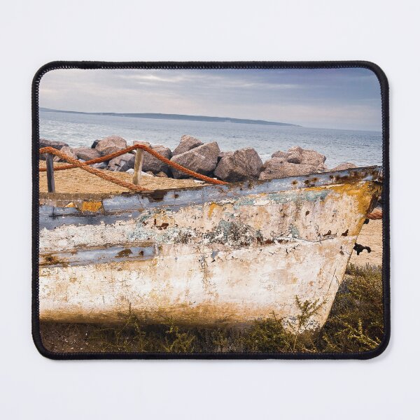 Item preview, Vintage Distressed Rowboat by the Ocean designed and sold by Faith Based Decor & Art &Gifts.