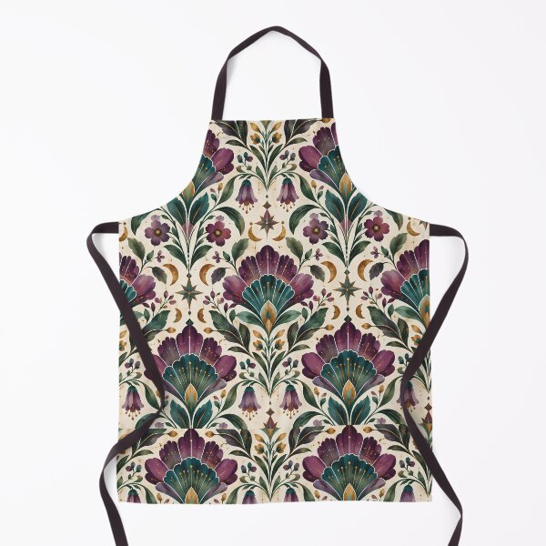Item preview, Purple Celestial Folk Floral Pattern designed and sold by Sandy Beach Decor.