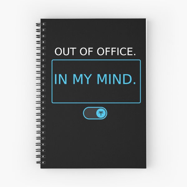 Item preview, Out Of Office In My Mind Funny Status Switch designed and sold by Corpoheroes.