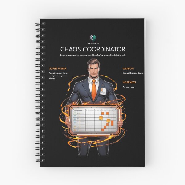 Item preview, Chaos Coordinator | Corporate Superhero | Corpo Heroes Universe designed and sold by Corpoheroes.