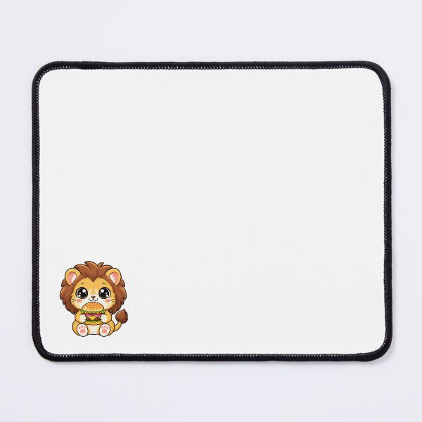 Item preview, Cute Kawaii Lion With Burger designed and sold by Eternalski.