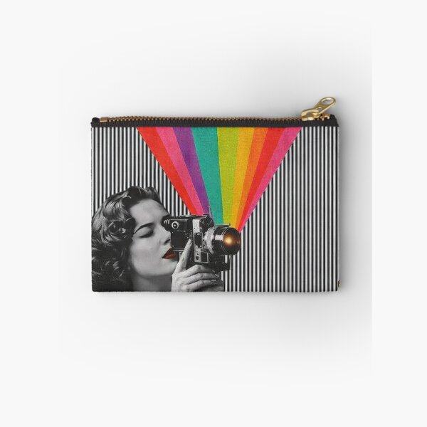 Item preview, Vintage Hollywood Camera Rainbow Cinema Movie Poster designed and sold by Cine8.