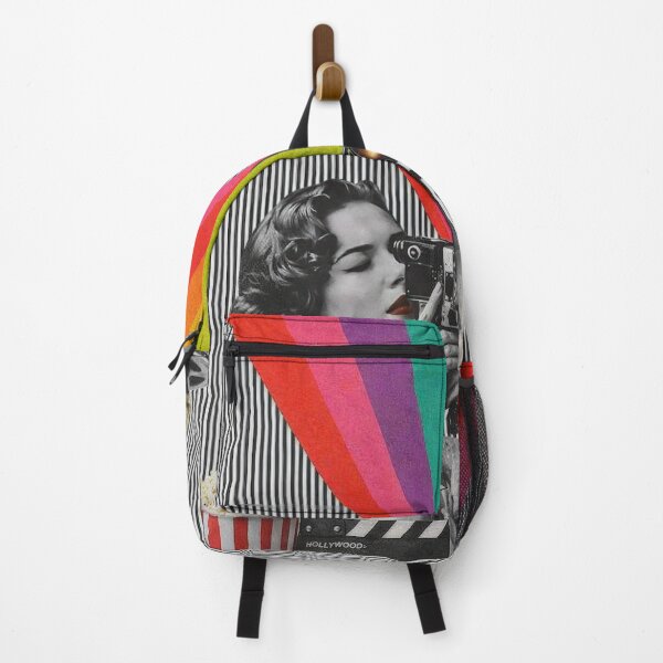 Item preview, Vintage Hollywood Camera Rainbow Cinema Movie Poster designed and sold by Cine8.