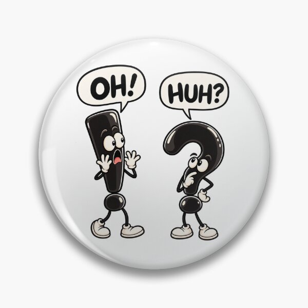 Item preview, Funny Punctuation Characters Oh Huh designed and sold by RetroPop23.